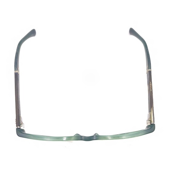 Chanel Green Oval Eyeglasses Frames 53-16 135 Italy Designer Fashion Leather - Picture 3 of 12